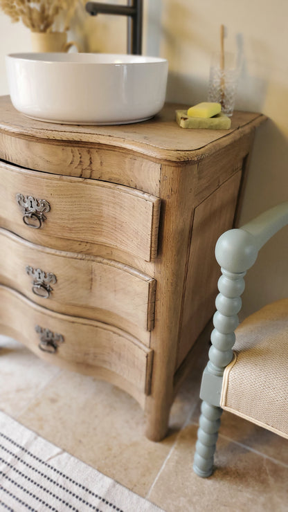 Meuble vasque chêne