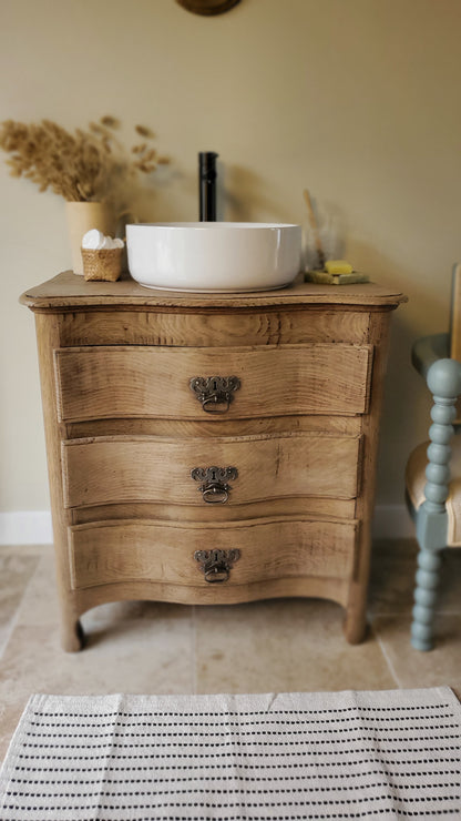 Meuble vasque chêne