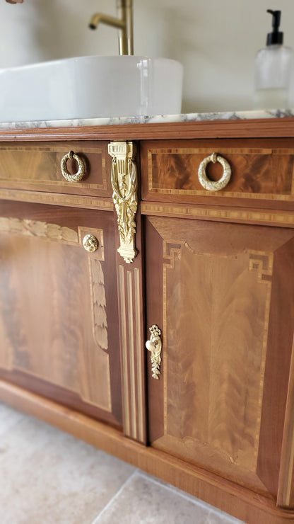Meuble vasque style Louis XVI