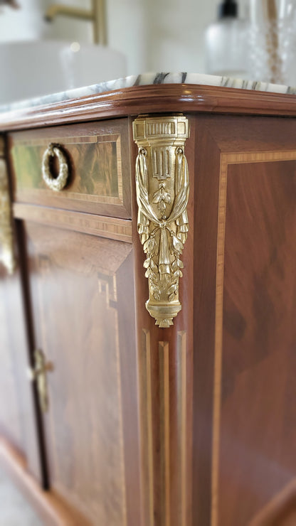 Meuble vasque style Louis XVI