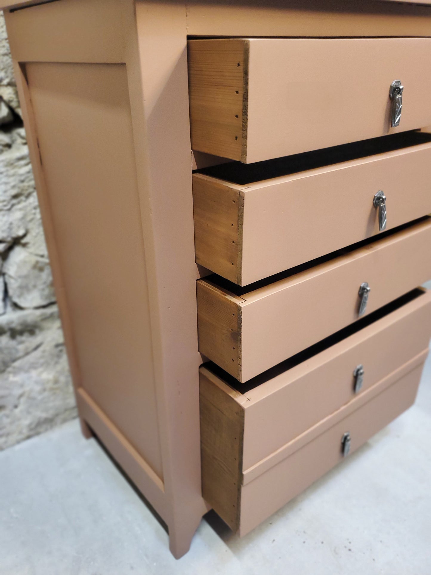 Chiffonnier à miroir vintage