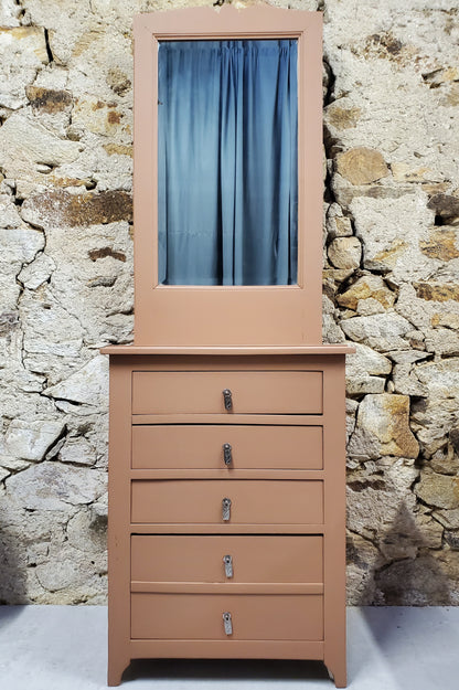 Chiffonnier à miroir vintage