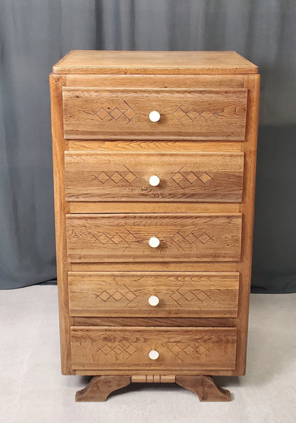 Chiffonnier vintage en chêne