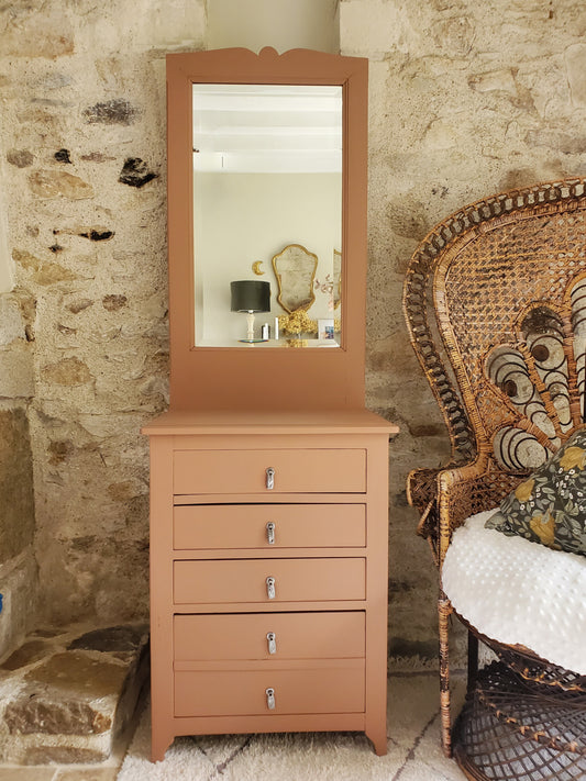 Chiffonnier à miroir vintage