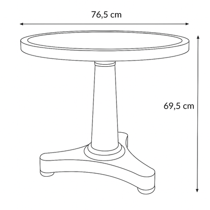 Guéridon Empire en acajou