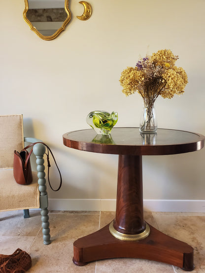 Guéridon Empire en acajou